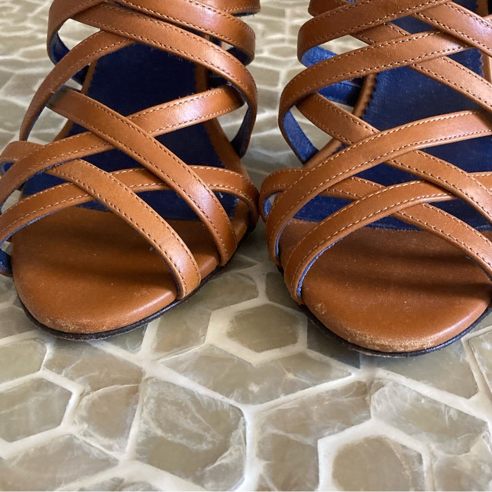 Valentina Rangoni Firenze strappy leather heels (7.5) - Picture 8 of 12